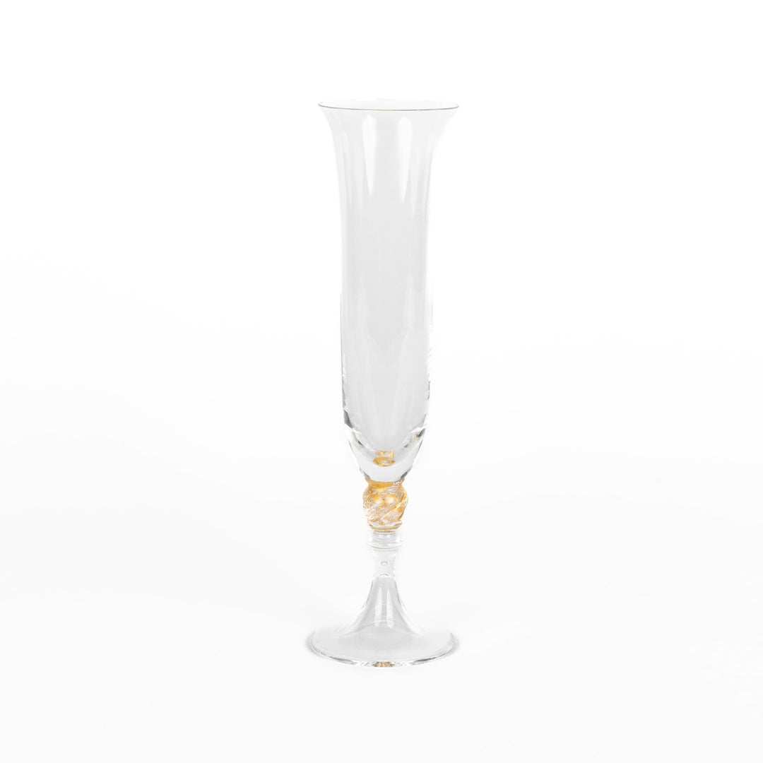 Murano Hand Blown Champagne Glass