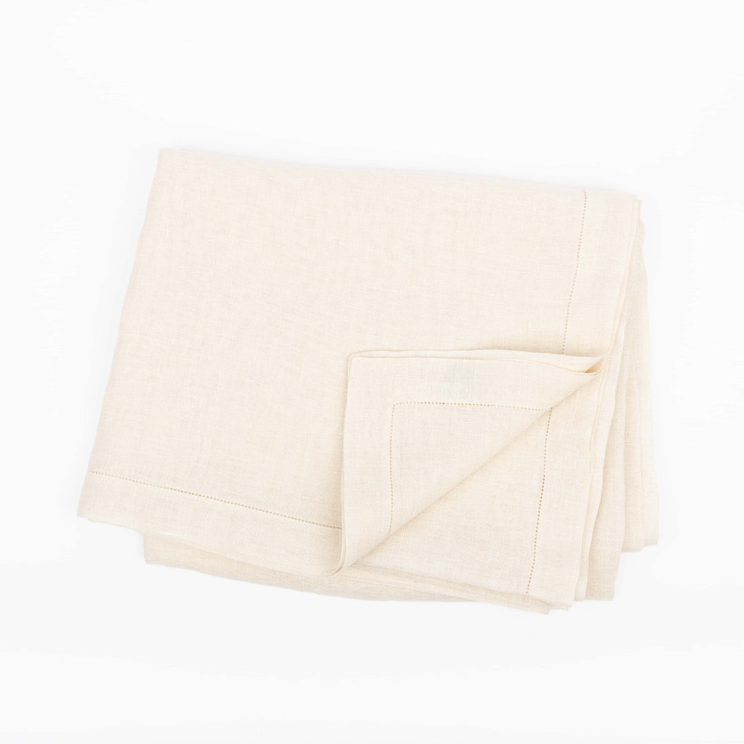100% LINEN Tablecloth with Lurex