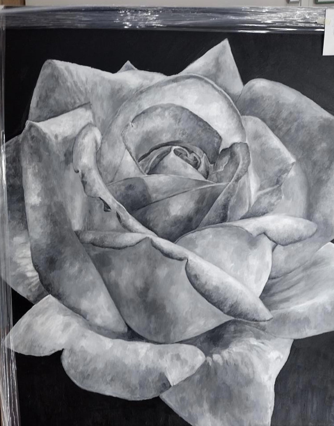 Black & White Rosebud