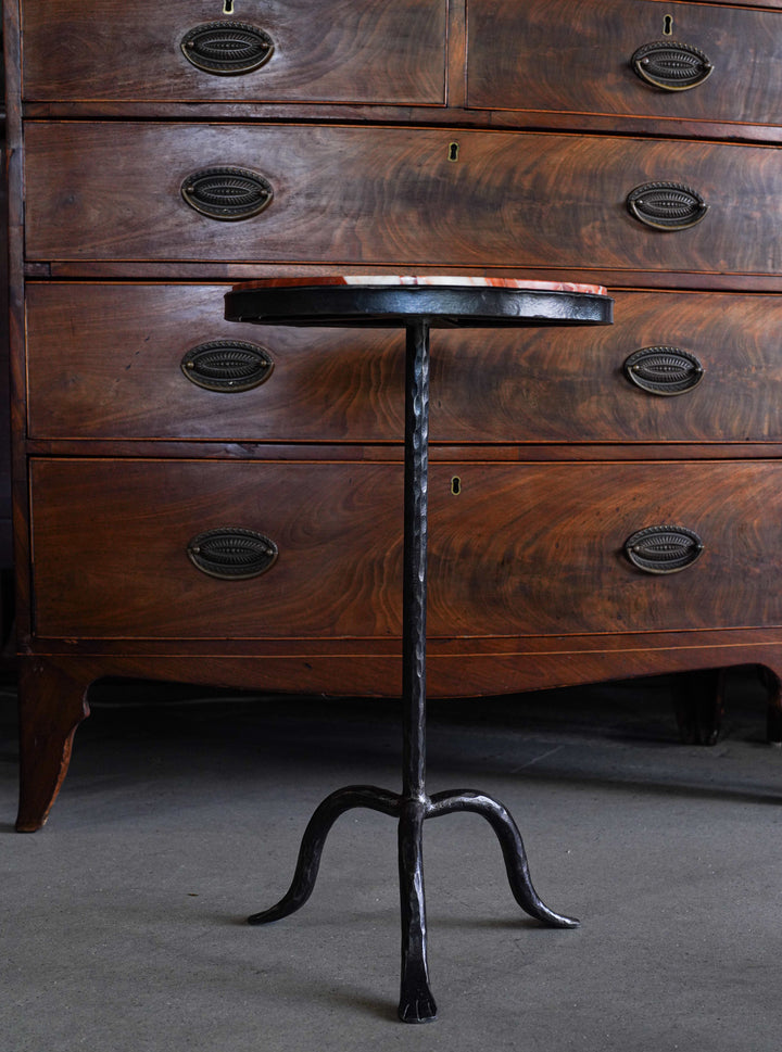 Wrought Iron Side Tables - Red Onyx