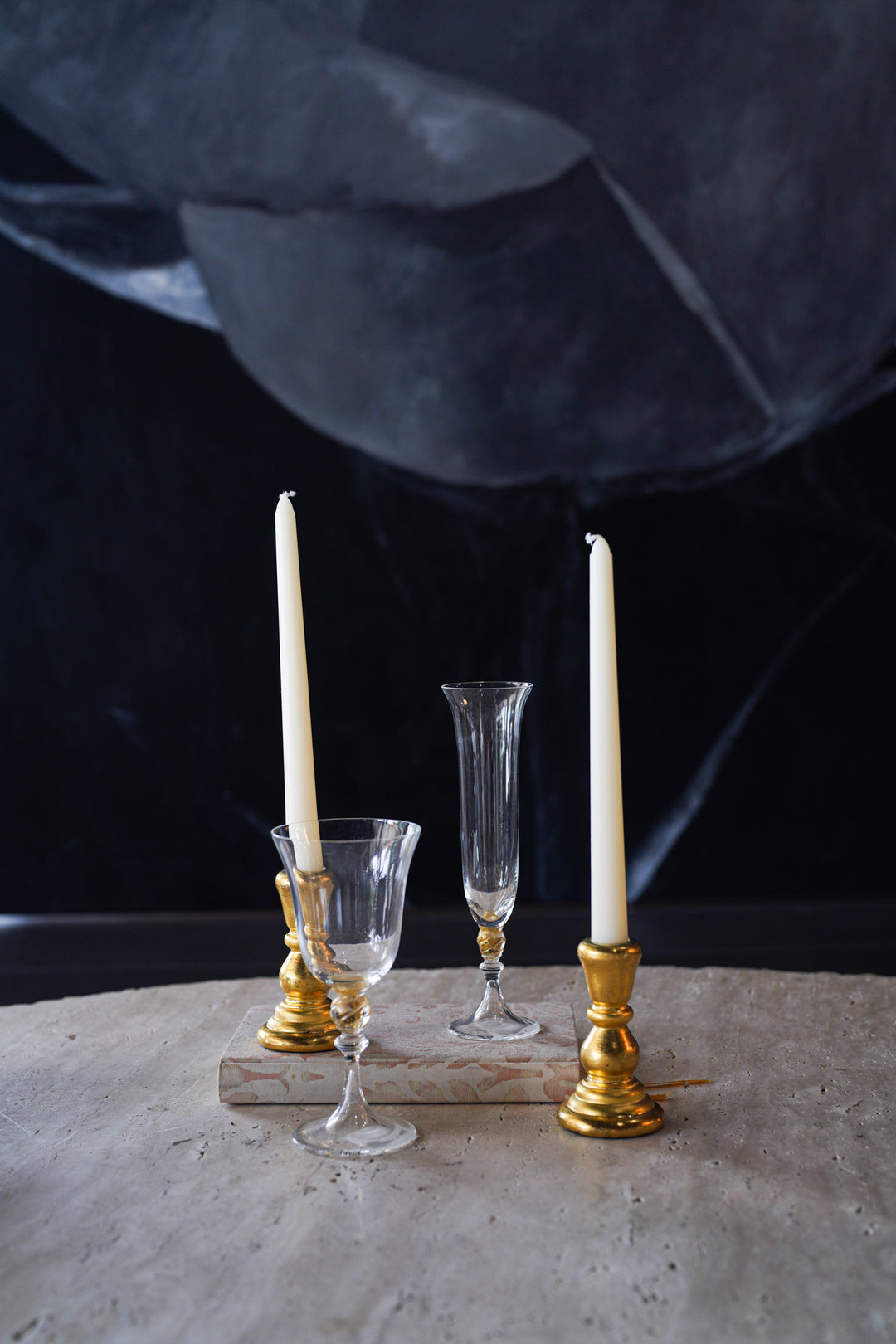 Gilded Candle Holders