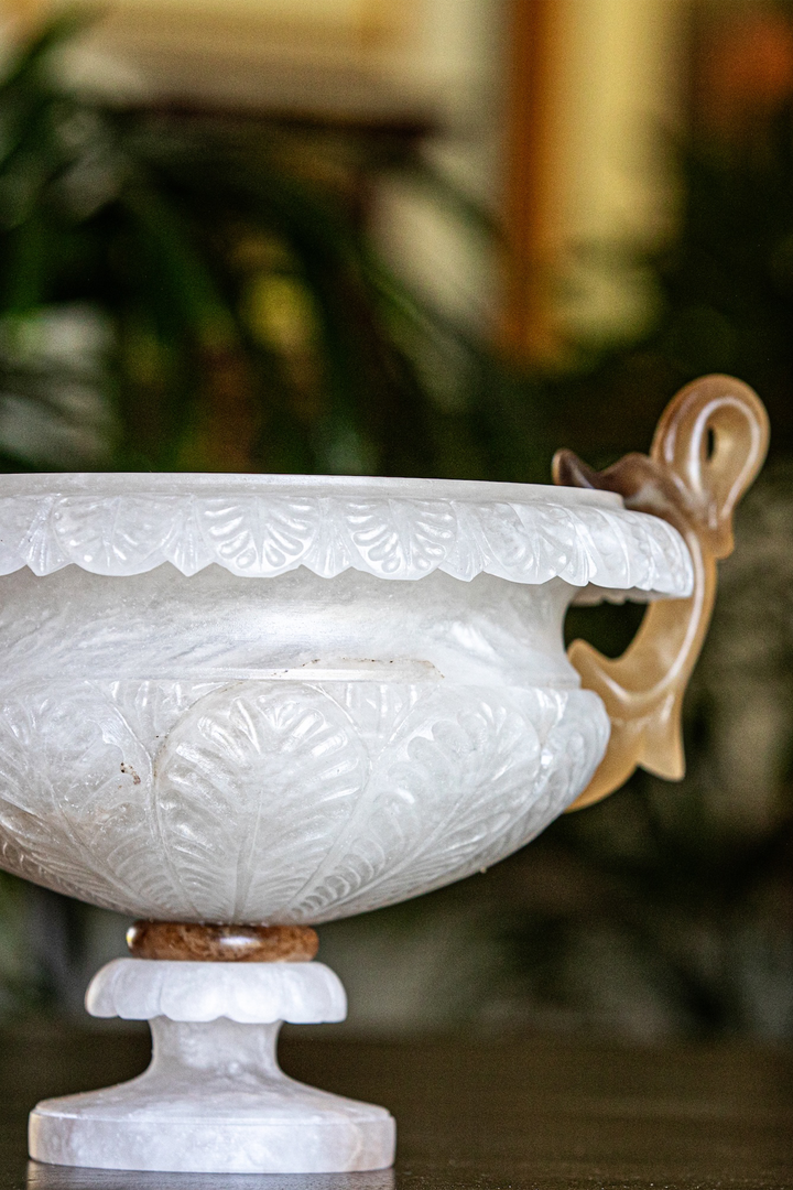 Alabaster Footed Bowl